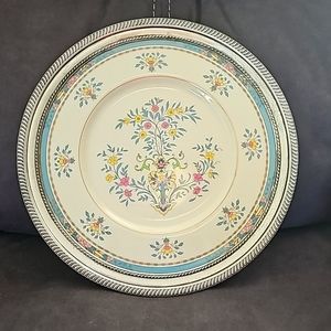 Vintage Blue Tree by Lenox plate w/silver